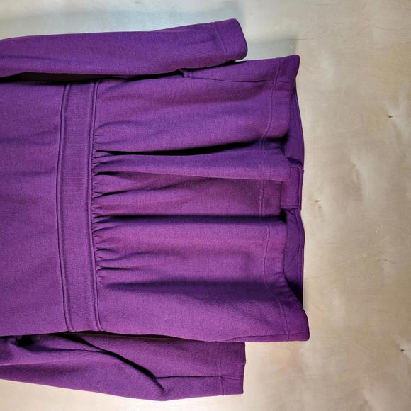 Metaphor Eggplant Purple Fleece Button Front Pockets Jacket Women Size L - Picture 9 of 10